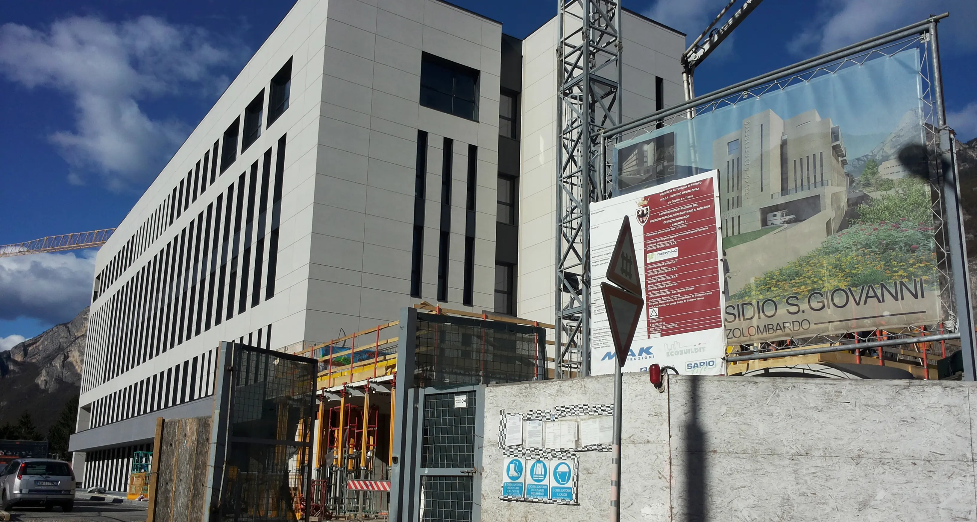 mezzolombardo, ospedale pronto nell'estate 2018