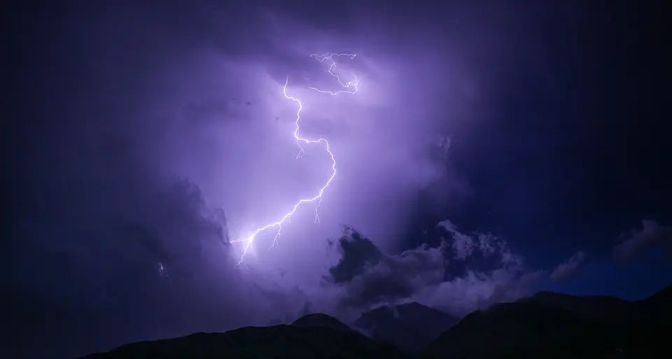 Agosto mese record per i fulmini in Trentino
