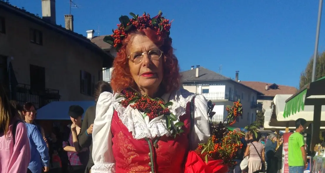 Dominici come la «dea Reitia» Caterina a Pomaria 2017