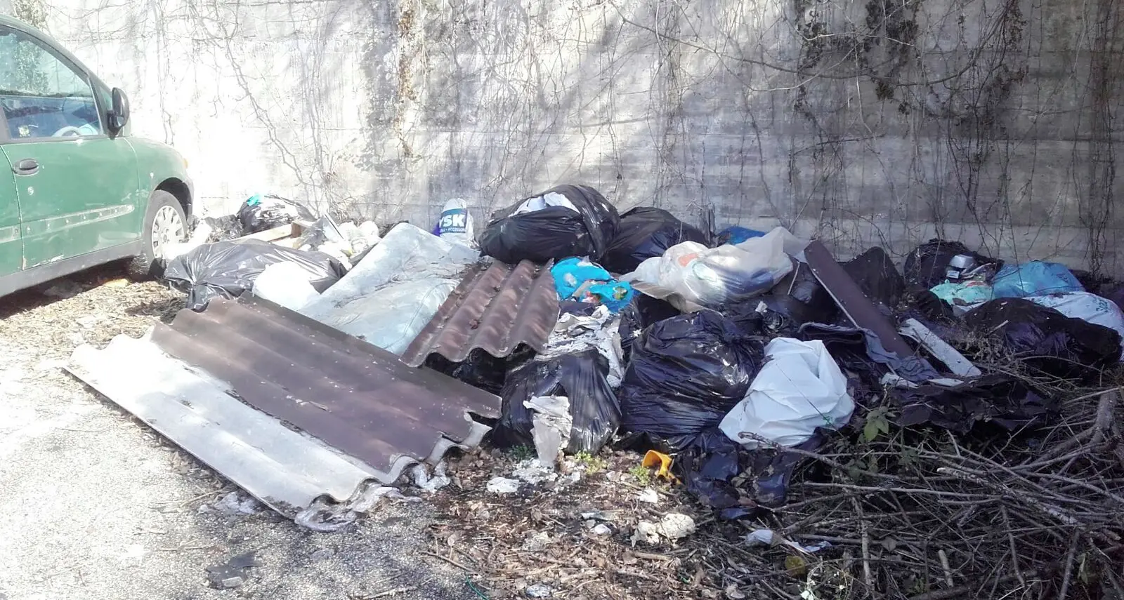 Discarica a cielo aperto Rifiuti abbandonati a Ronchi