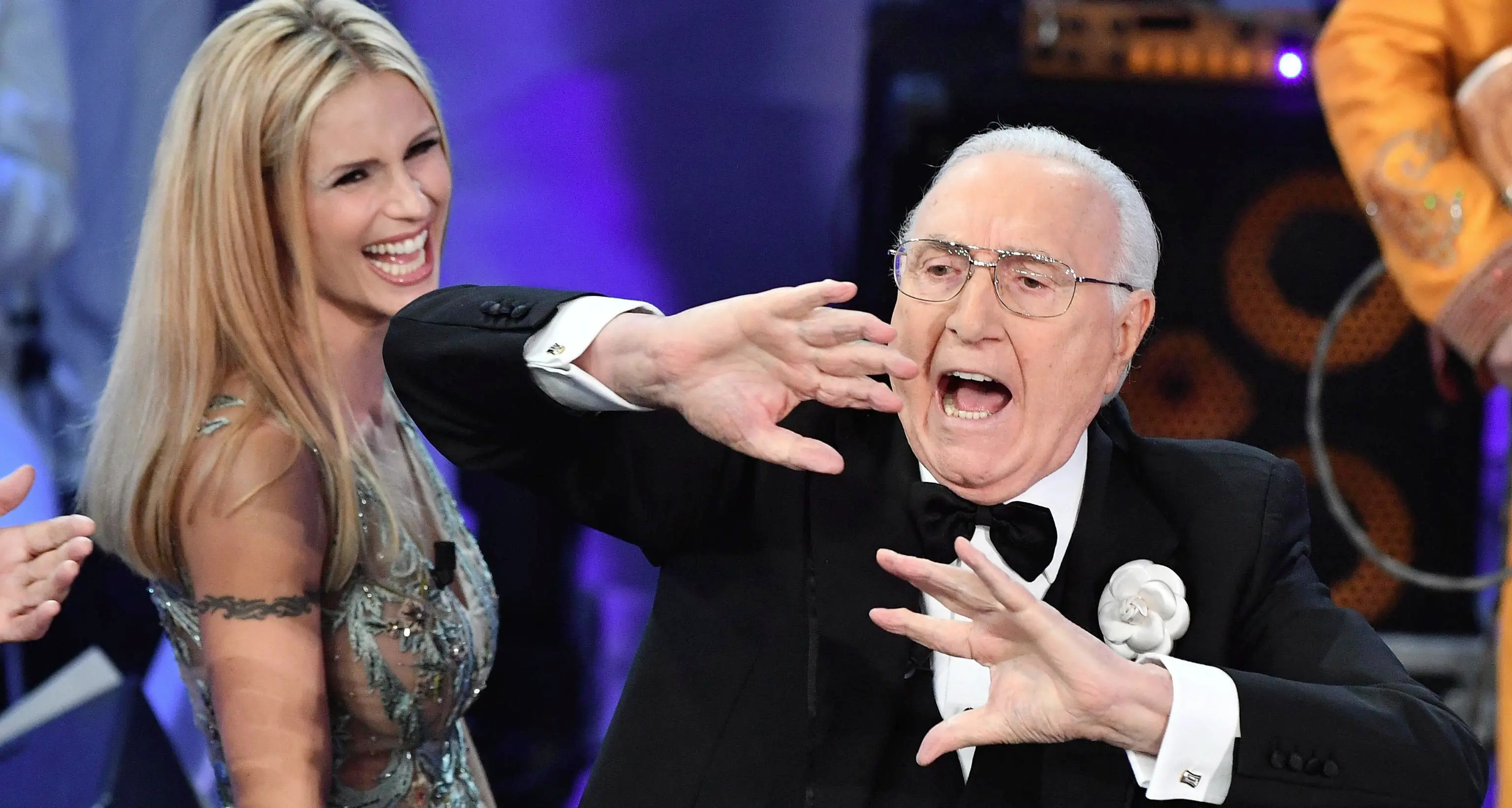 Pippo sul palco di Sanremo ha commosso la ex Ricciarelli
