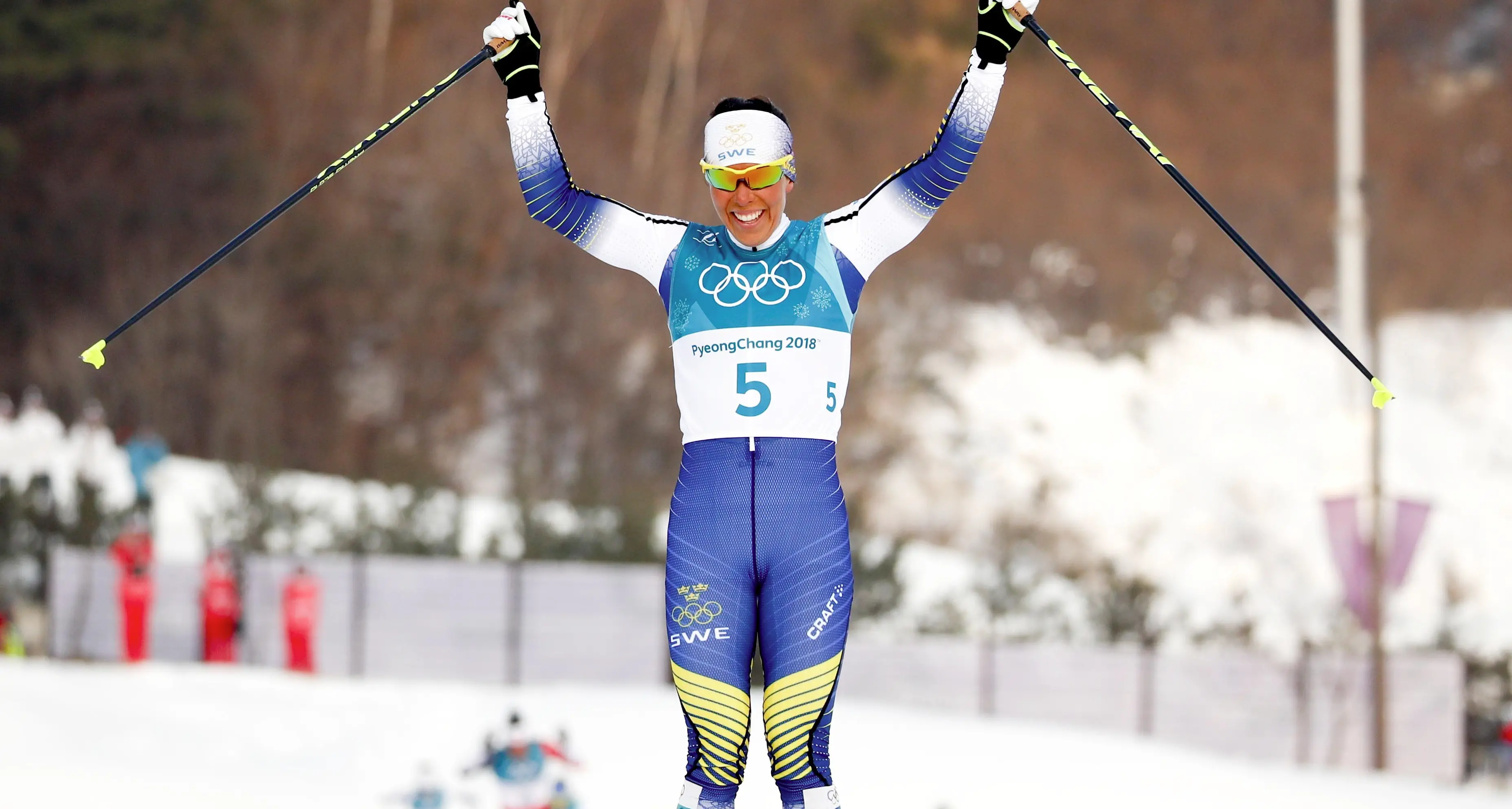 Pyeongchang, il primo oro è svedese Charlotte Kalla vince nel fondo