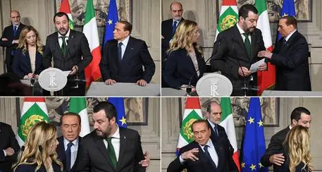 Consultazioni, parla Salvini ma Berlusconi gli ruba la scena e attacca Di Maio