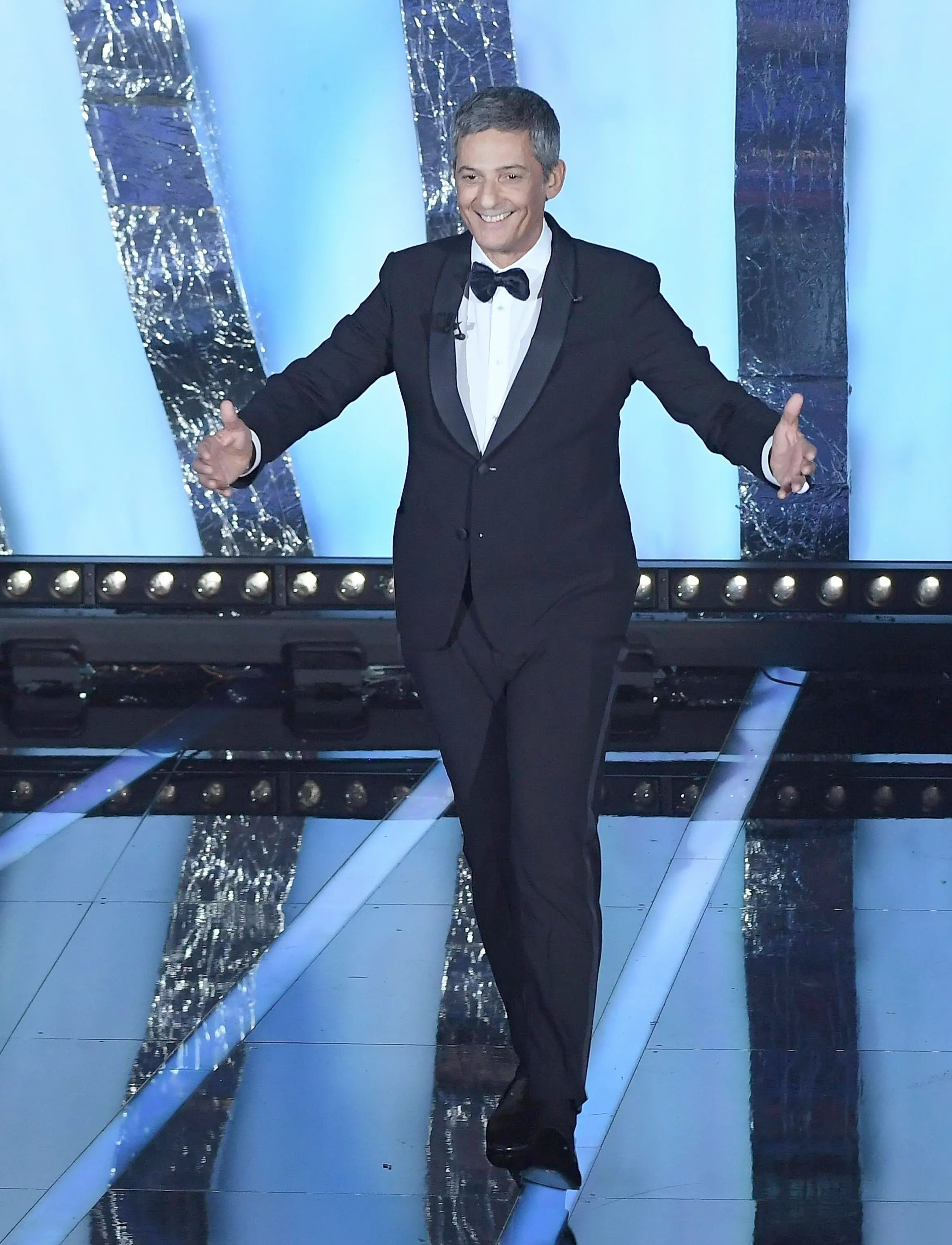 Italian showman Rosario Fiorello on stage during the 68th Sanremo Italian Song Festival at the Ariston theatre in Sanremo, Italy, 06 February 2018. The 68th edition of the television song contest runs from 06 to 10 February. ANSA/CLAUDIO ONORATI