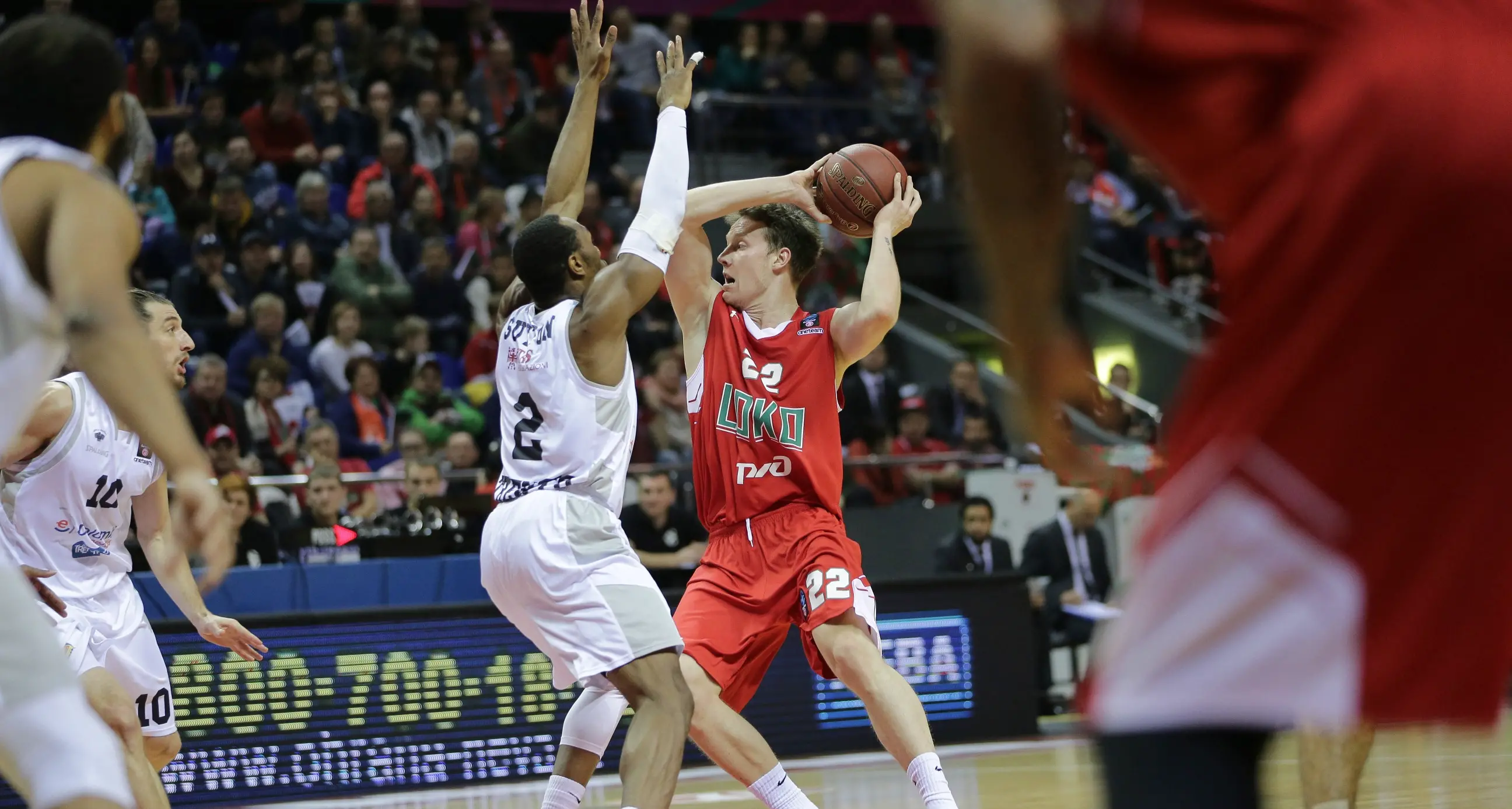 La Dolomiti Energia perde di meno 28 in Eurocup A Krasnodar in Russia un Lokomotiv troppo forte
