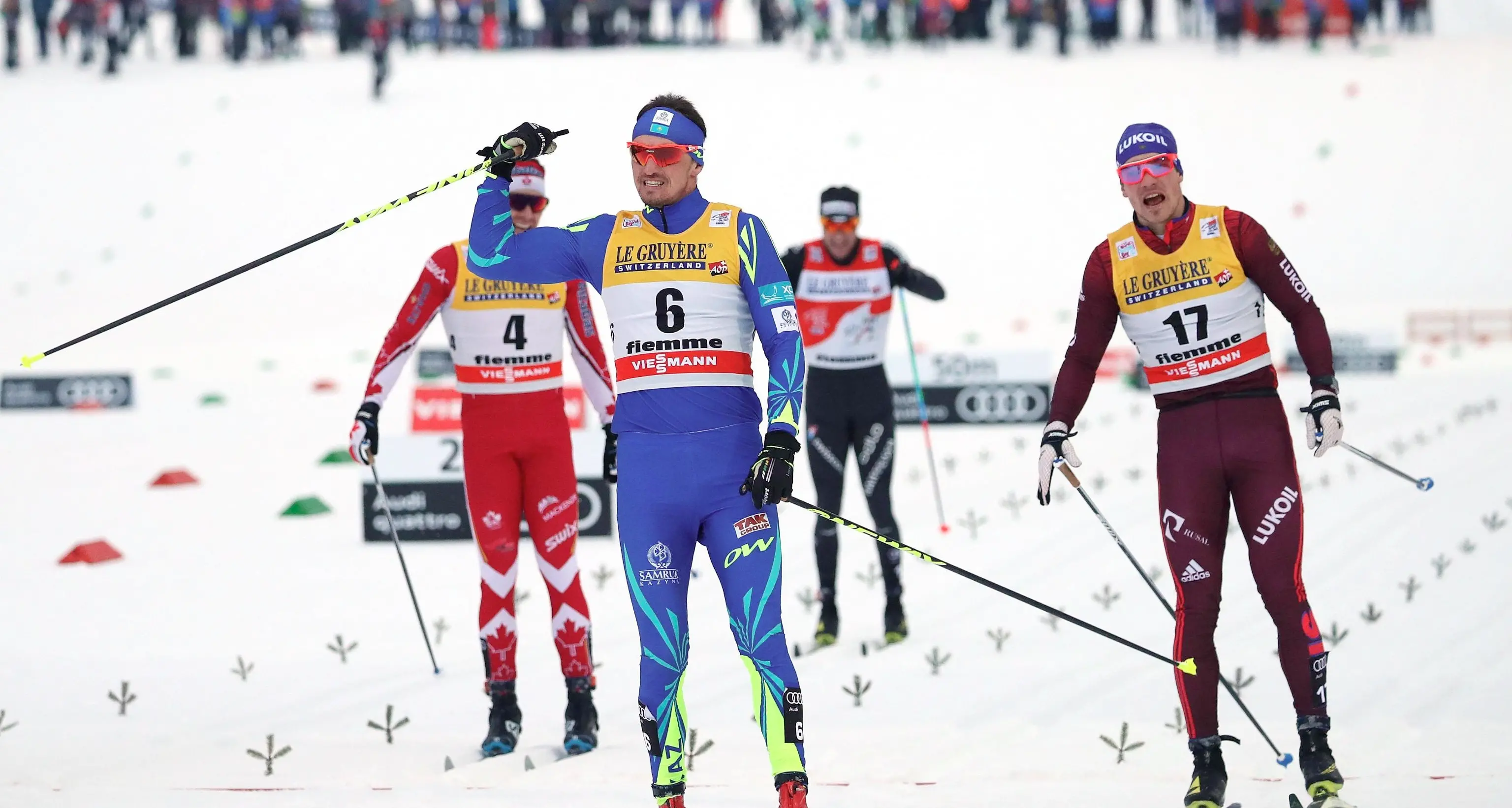 De Fabiani settimo in Val di Fiemme Il Tour de Ski chiude all'Alpe Cermis
