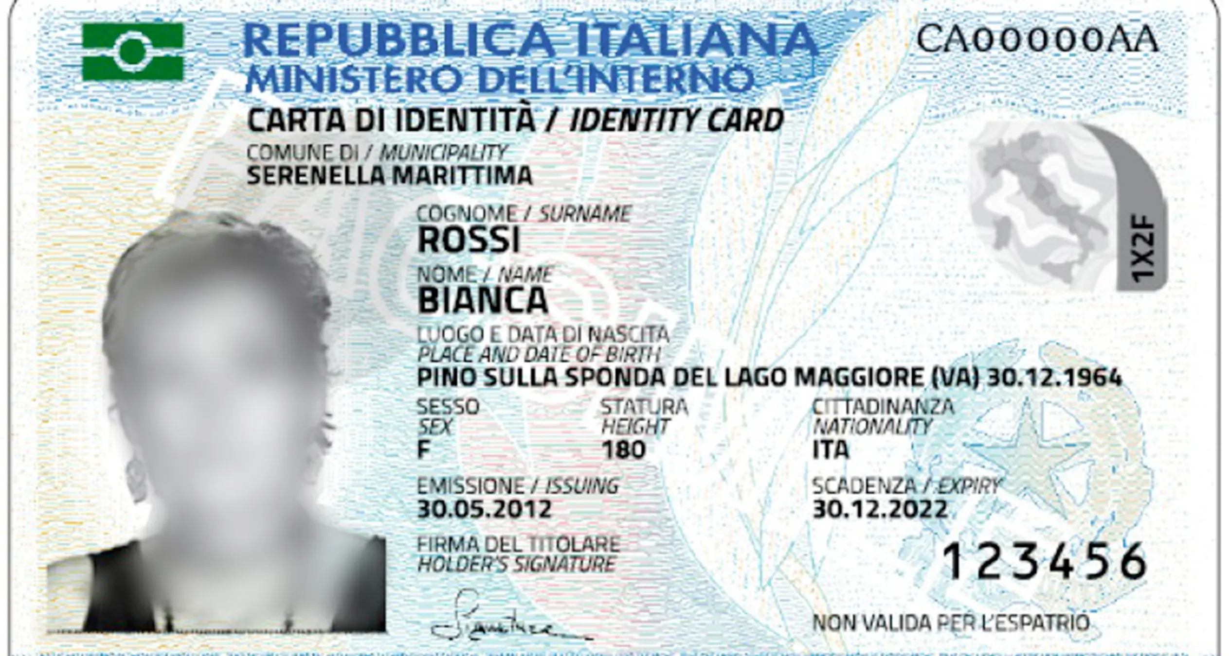 Dal 1° gennaio al Comune di Pergine carta d'identità solo elettronica