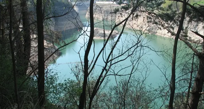 Lago di Santa Giustina,operazione pulizia
