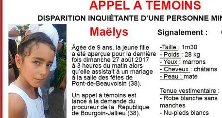 Francia: bimba sparita, liberi i due sospetti