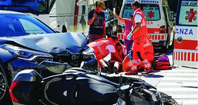 Sabato da dimenticare in Busa Sei incidenti e dodici feriti