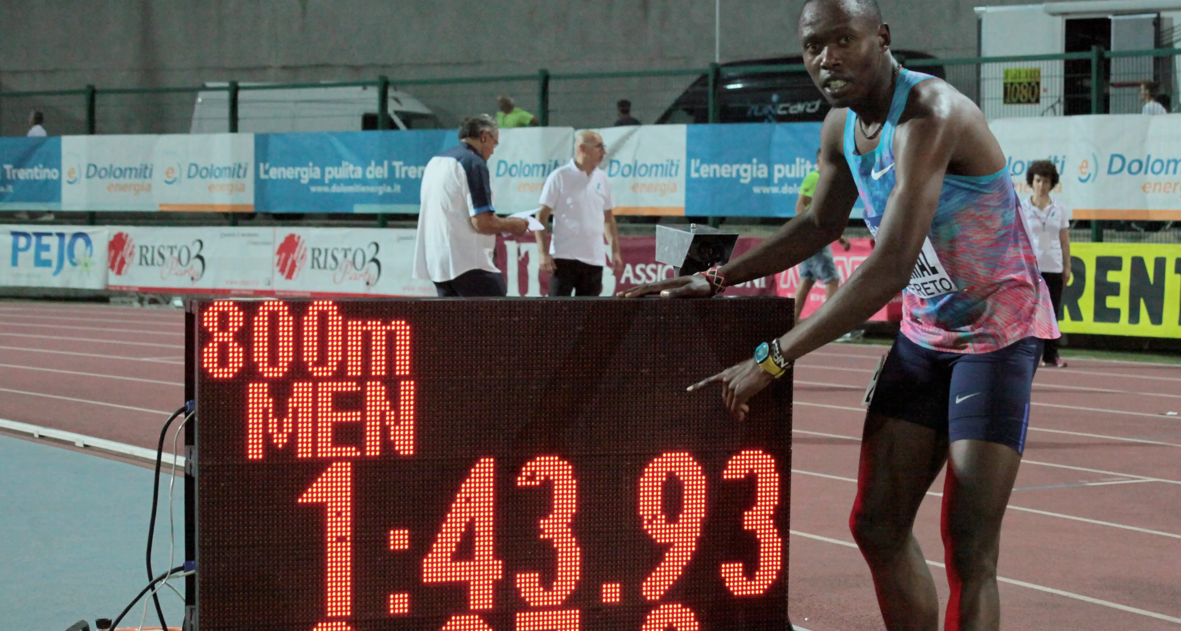 Atletica, Kinyamal sull'Ottovolante al Palio della Quercia di Rovereto