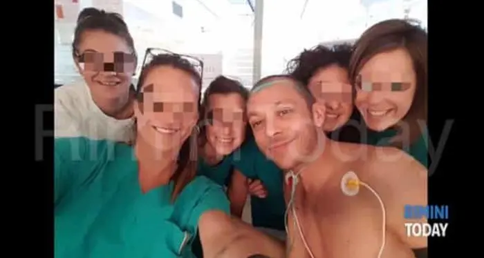 Valentino in ospedale dopo l'incidente