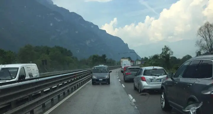 Contromano sulla Statale Ancora paura in Valsugana