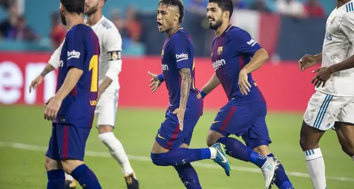 Barcellona-Real Madrid 3-2 nel Clasico di Miami
