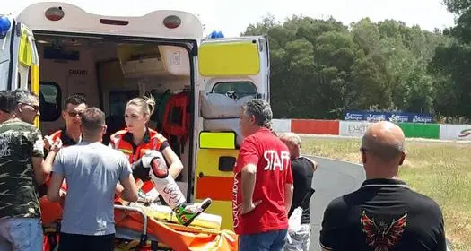 Grave incidente in pista Max Biaggi in ospedale