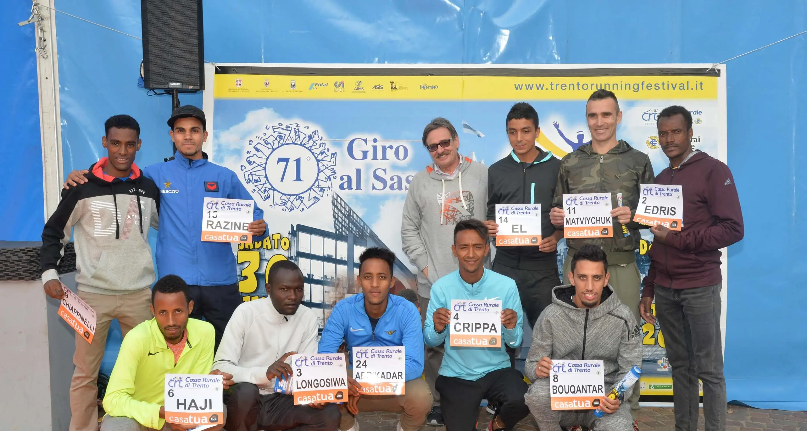 Giro al Sas, spettacolo in centro con la sfida tra Crippa ed Edris