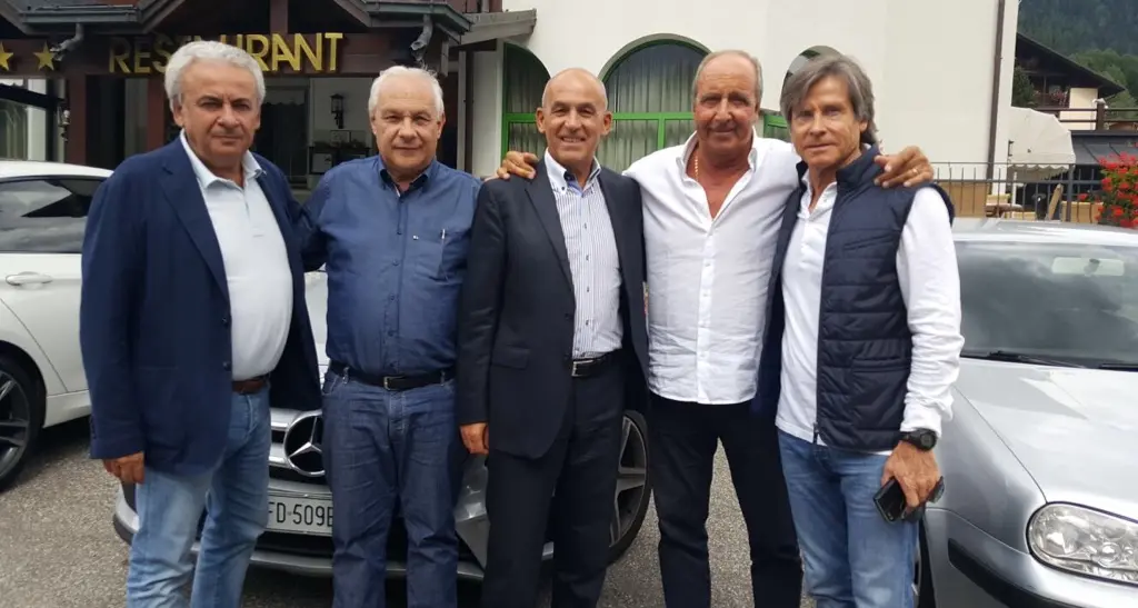 Il ct della nazionale Ventura in visita alla Spal a Pejo