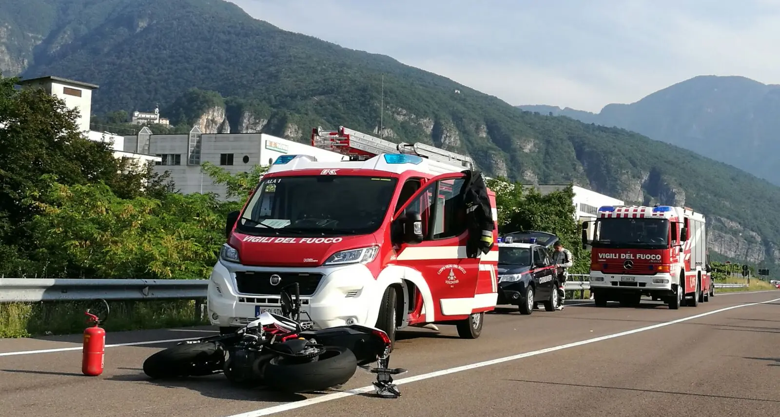 Incidente a Santa Margherita coinvolto un motociclista