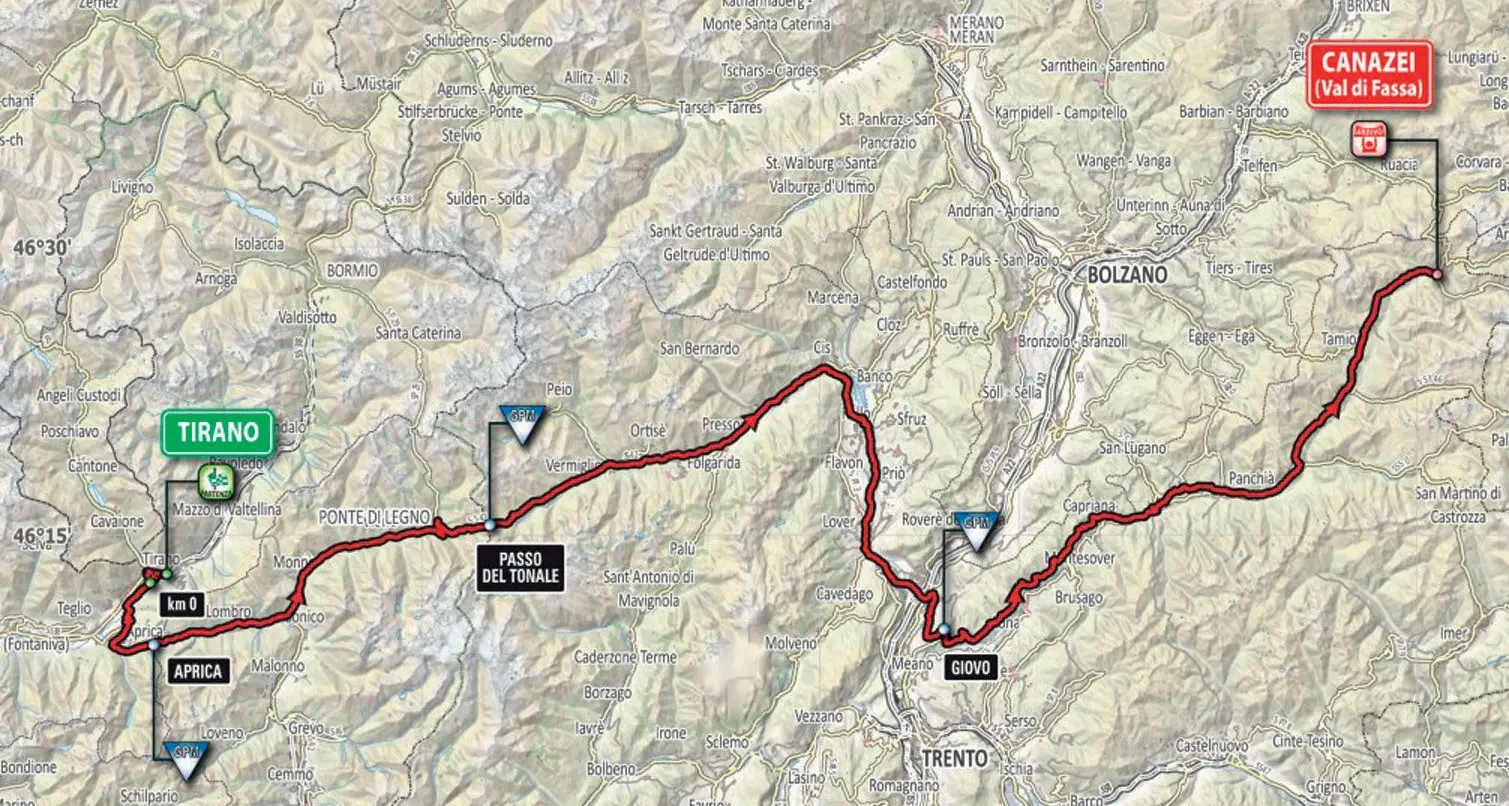 Ciclismo, il 24 maggio il Giro arriva in Trentino