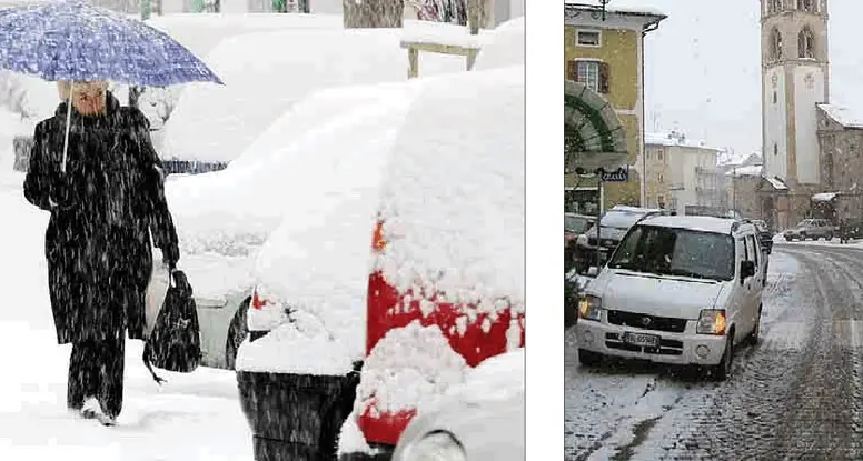 Cavalese, cade sulla neve Risarcita dal Comune