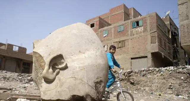 Cairo, scoperta gigantesca statua del faraone Ramses