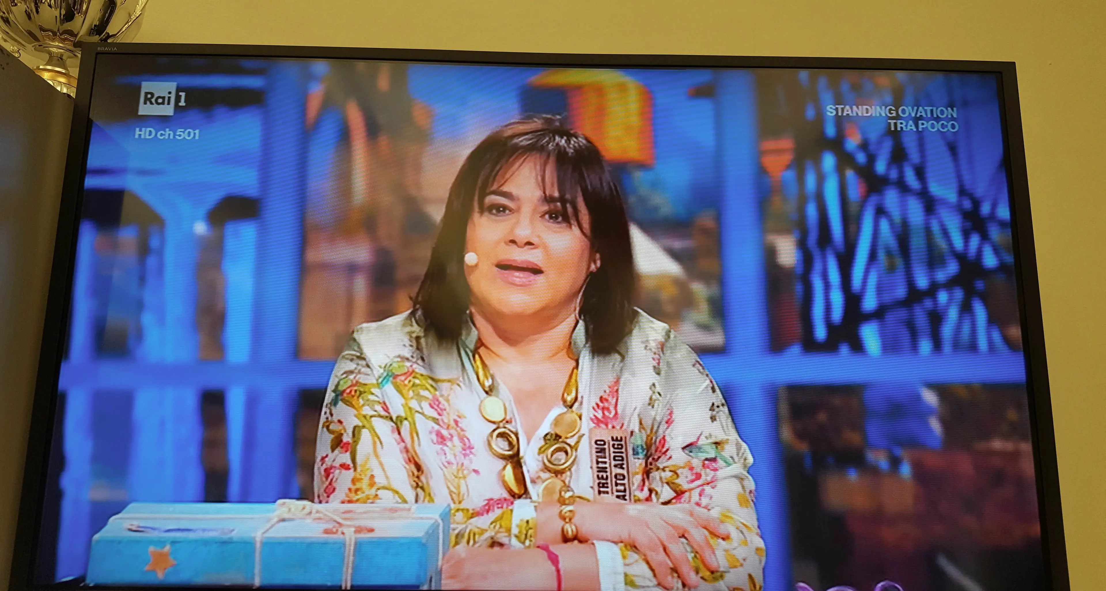 Prof in tv ad «Affari Tuoi» Pacco da 50 centesimi