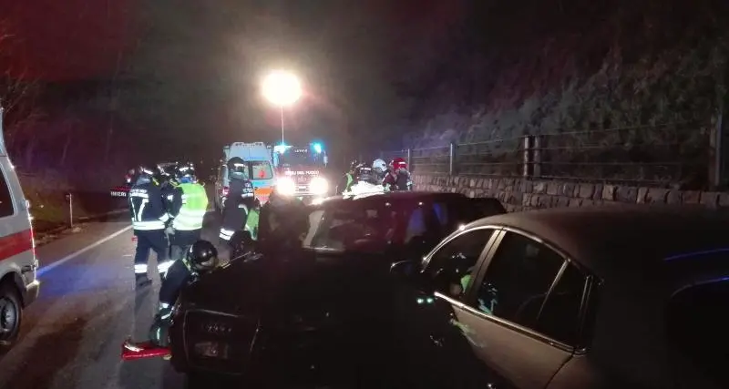 Doppio incidente a Campiello di Levico: quattro auto coinvolte e sette feriti