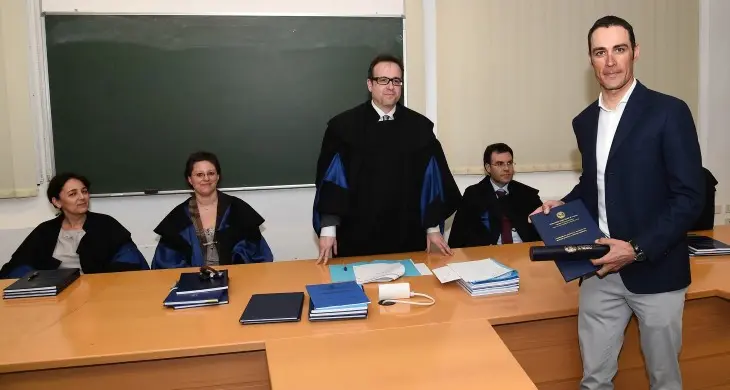 Manuel Quinziato ora è dottore Oggi la laurea in Giurisprudenza