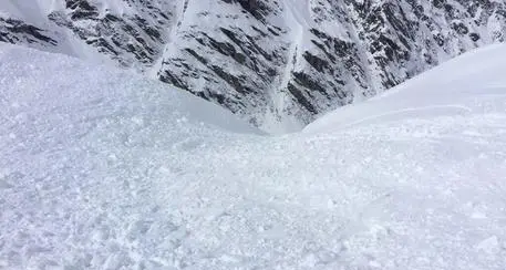Valanga nella Croda Rossa Ferita una scialpinista