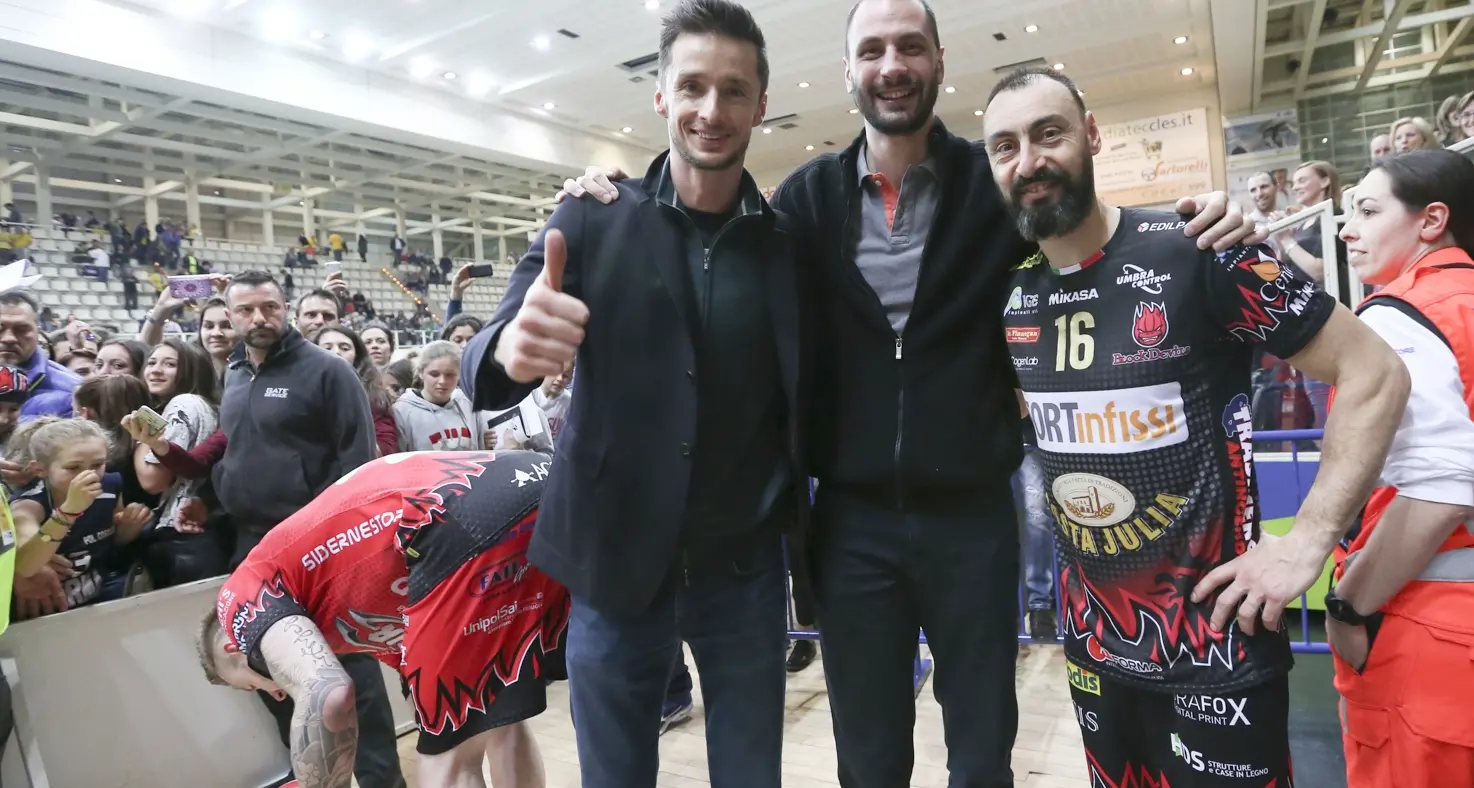 Matey Kaziyski: «Che bello il PalaTrento Tornerò ancora in mezzo ai tifosi» : «Che bello il PalaTrento Tornerò ancora in mezzo ai tifosi»