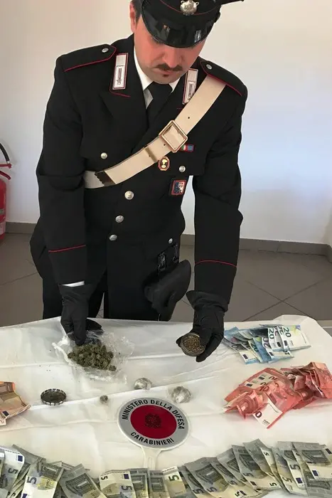 Lo spacciatore di «erba» era un ventunenne trentino arrestato dai Carabinieri