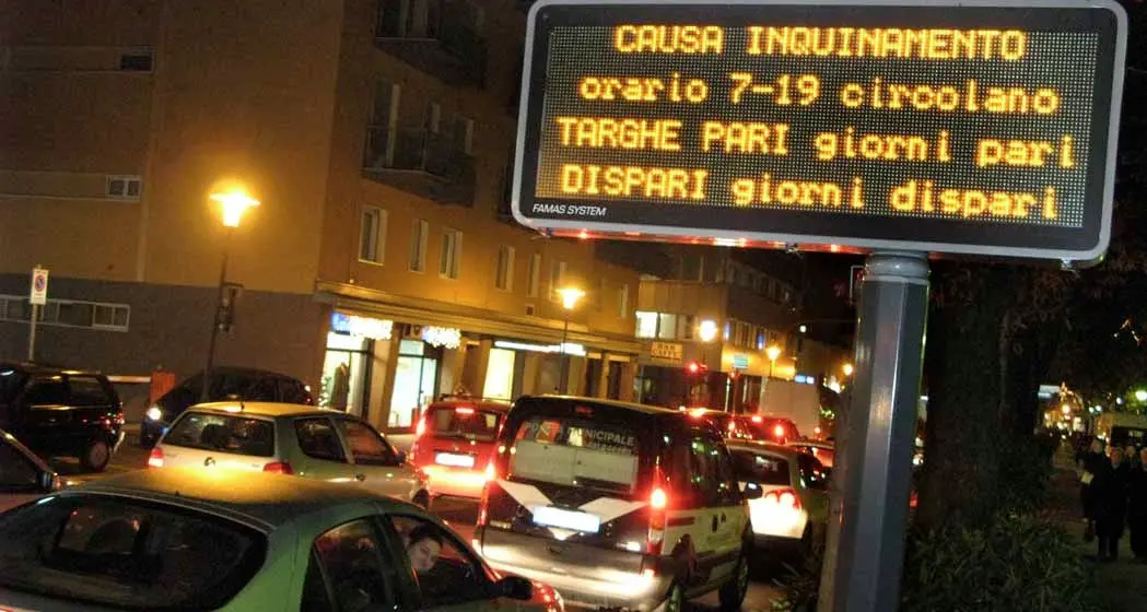 A gennaio aria inquinata con un picco di Pm10