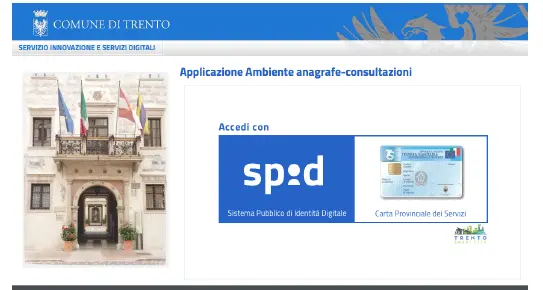 Comune di Trento, con Spid accesso ai servizi on line