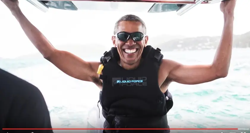 La nuova vita di Obama Kitesurf con Branson - il video