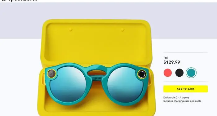 Snapchat punta su Spectacles, gli occhiali che girano video
