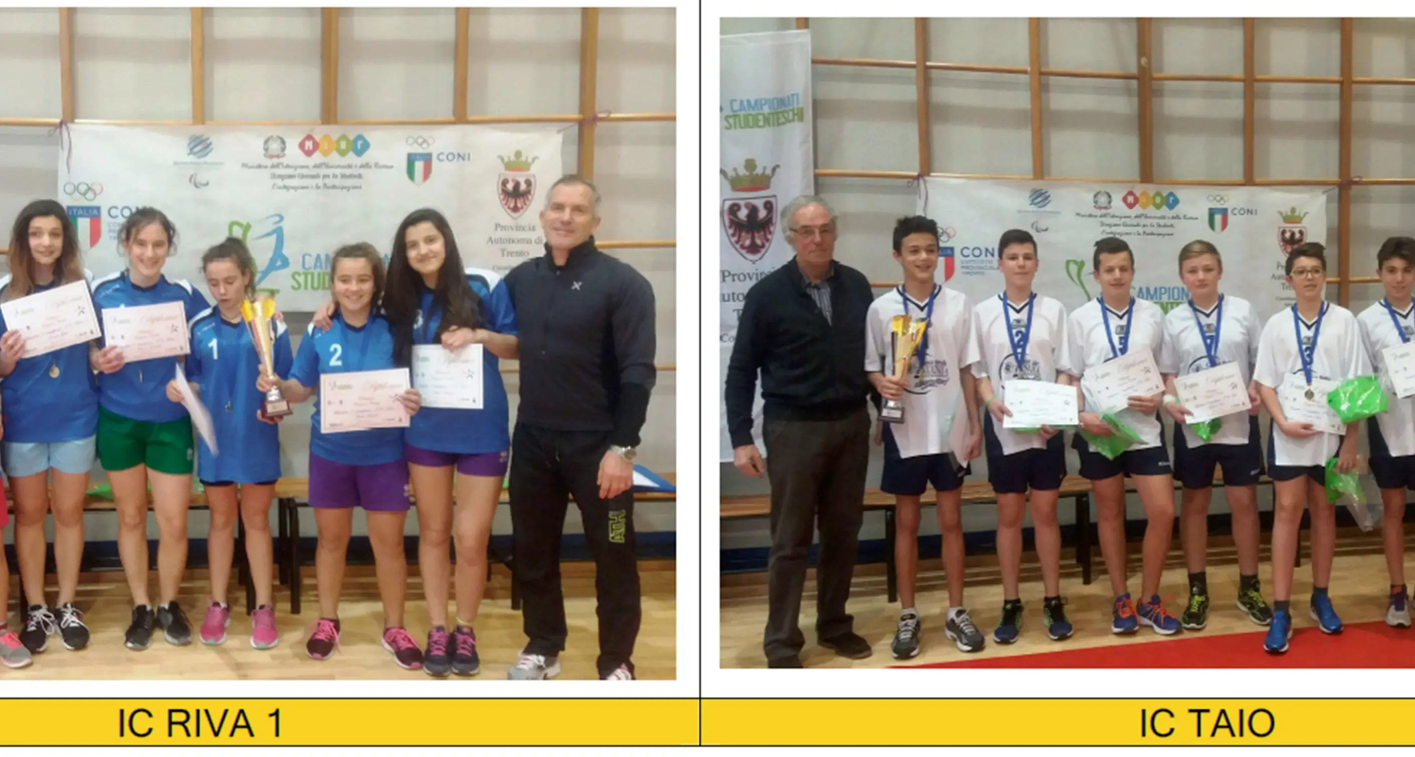 Campionati provinciali di pallapugno vincono gli studenti di Riva e Taio