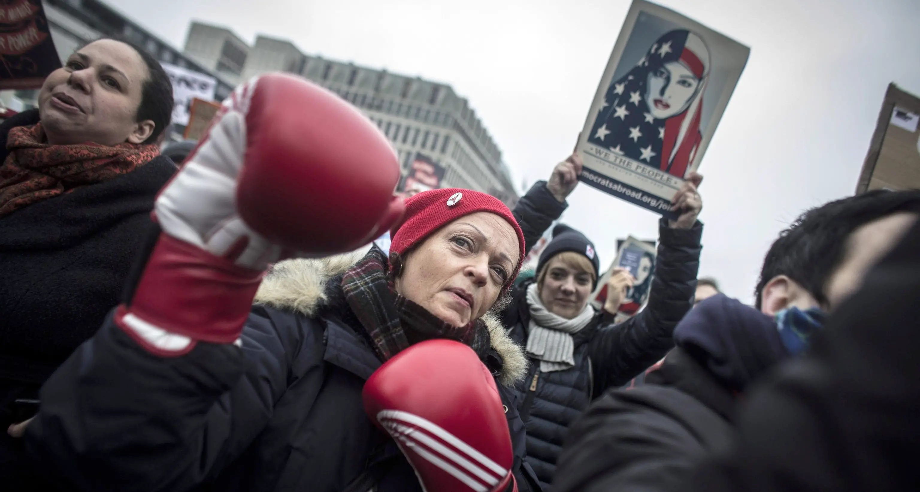 Protesta delle donne contro Donald Trump