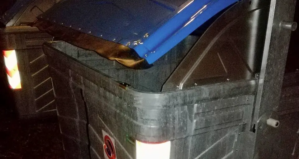 Cassonetti danneggiati ma non erano vandali