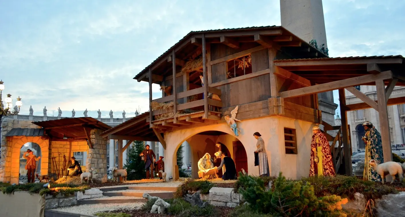 A Betlemme il presepe dei maestri artigiani di Tesero
