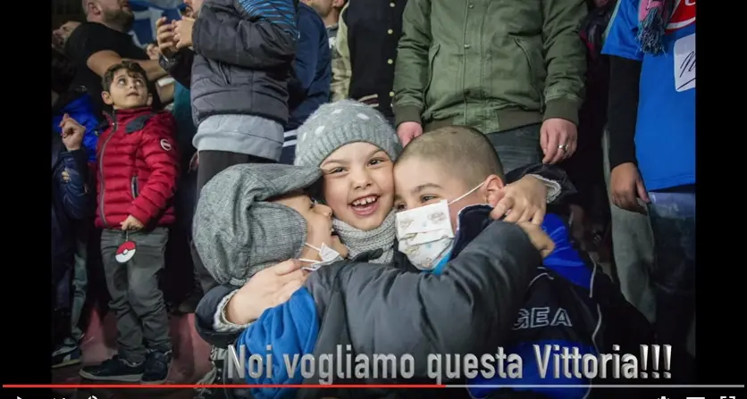 Il cancro dei bambini lo curo anche in curva: il VIDEO