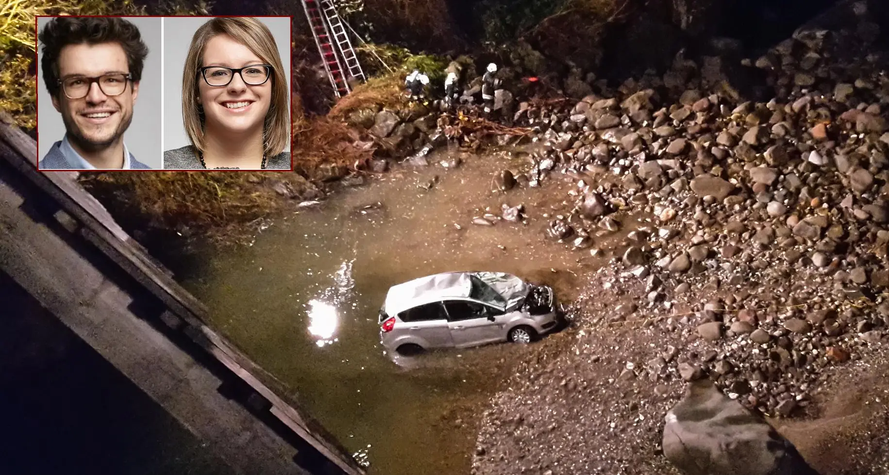 Giulia e Alessandro affogati in auto nell'Isarco Polemica sulla stradina che è priva di protezioni