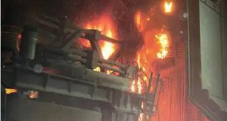 Incendio alle acciaierie di Bolzano