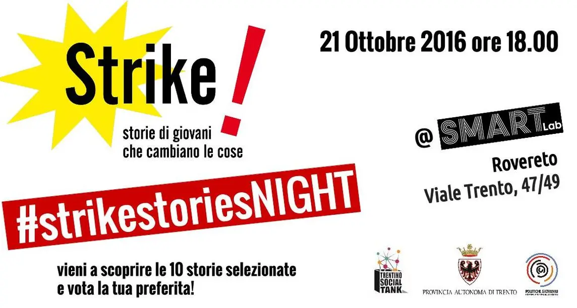 Strike! Storie di giovani che cambiano le cose: i 10 selezionati