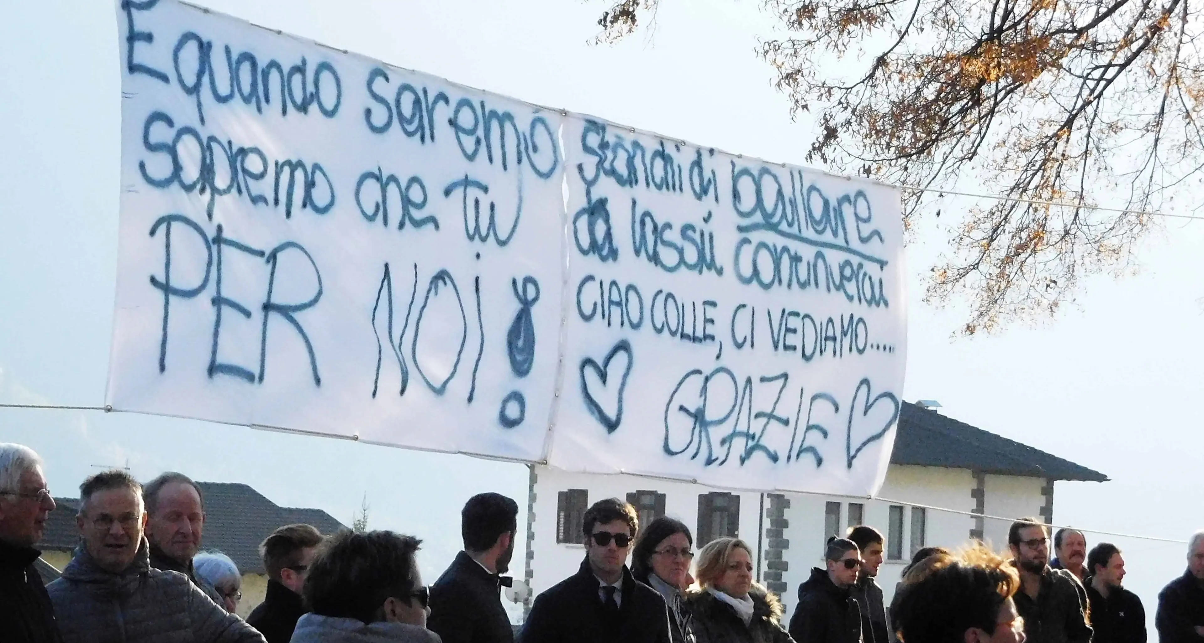 Tutti insieme per salutare Stefano Colleoni
