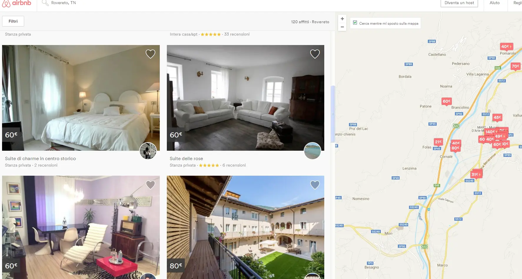 I trentini puntano su Airbnb Quadruplicate le offerte