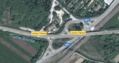 Valsugana, chiuso per lavori lo svincolo a Levico