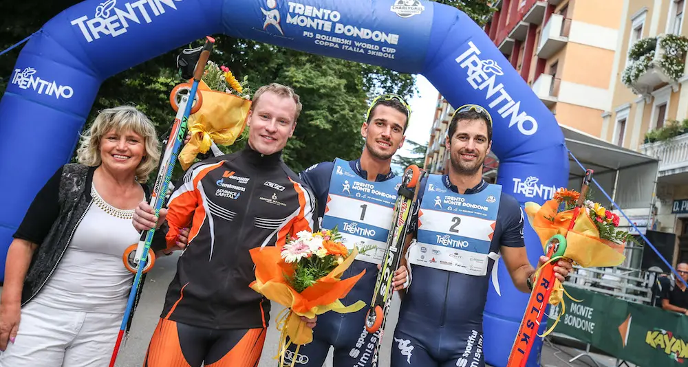 Coppa del mondo si skiroll a Trento, trionfa Becchis, Alessio Berlanda terzo