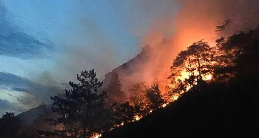 Rocchetta, il rogo è doloso In fumo tre ettari di bosco