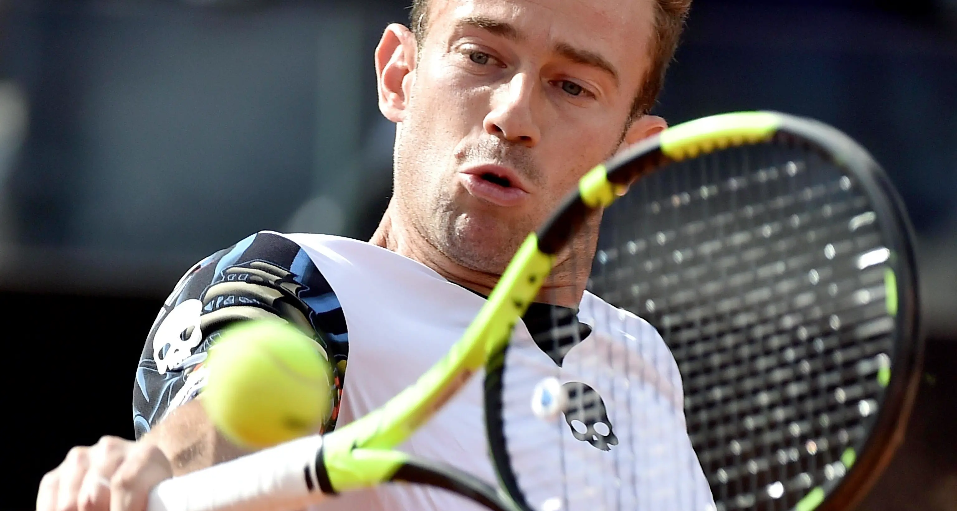 Volandri emoziona ma va ko Anche Lorenzi fuori a Roma