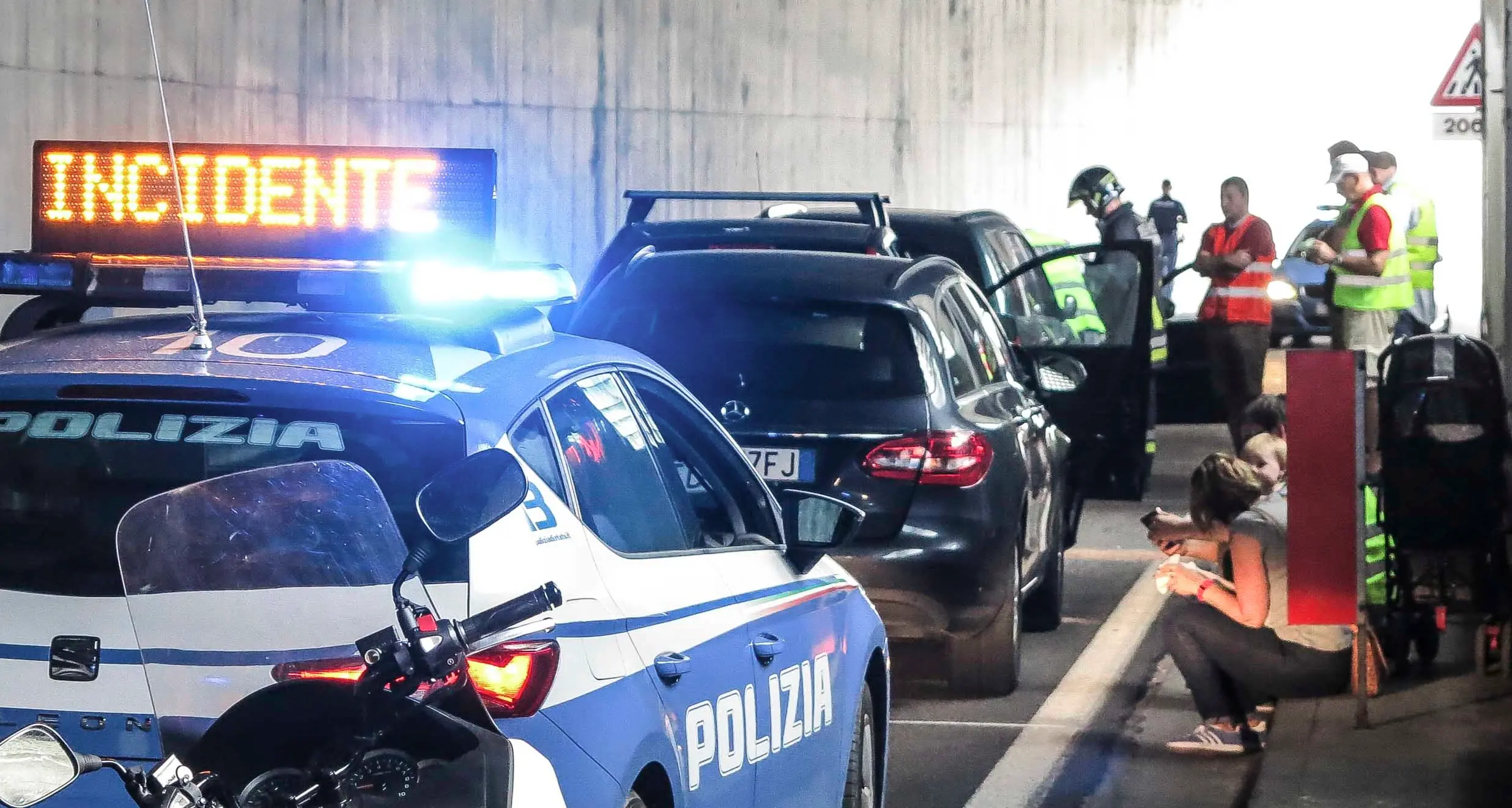 Tamponamento a catena in tunnel tra Riva e Torbole
